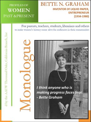cover image of Profiles of Women Past & Present – Bette Nesmith Graham, Inventor of Liquid Paper, Entrepreneur, and Philanthropist (1924 – 1980)
